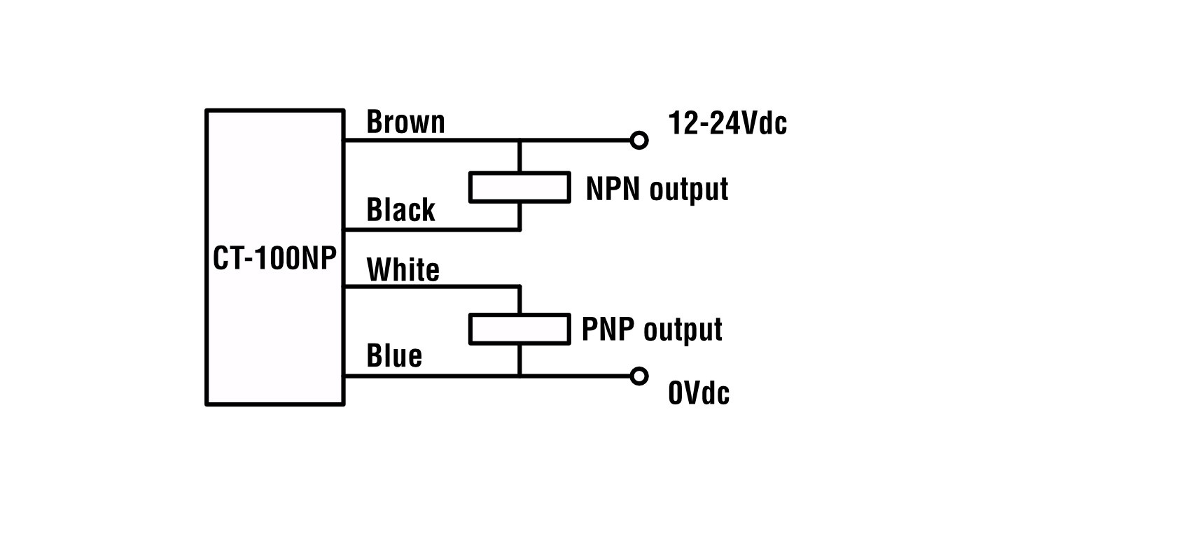 circuit diagram label sensor CT-100NP